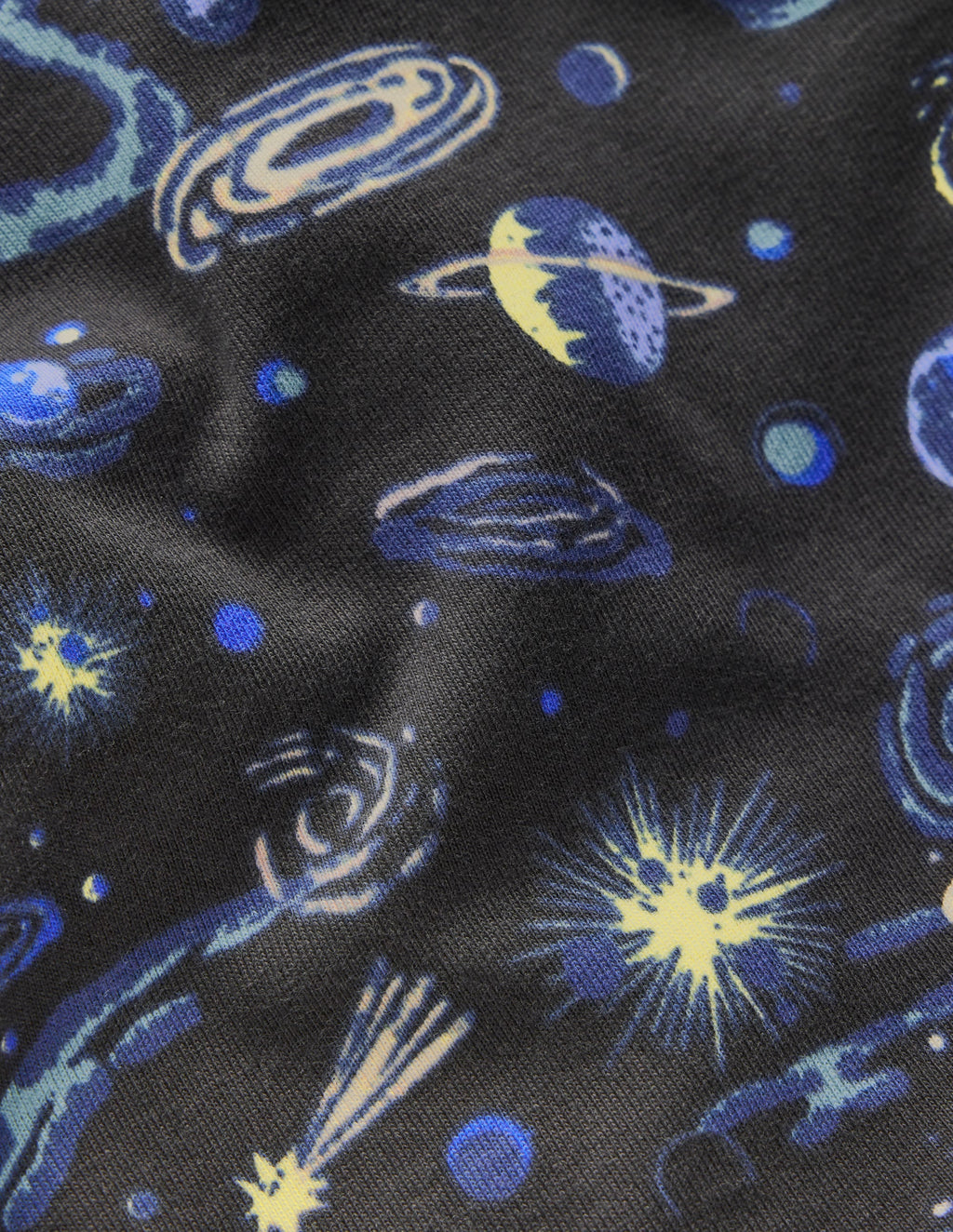 Snug Long John Pajamas-Shadow Grey Constellation
