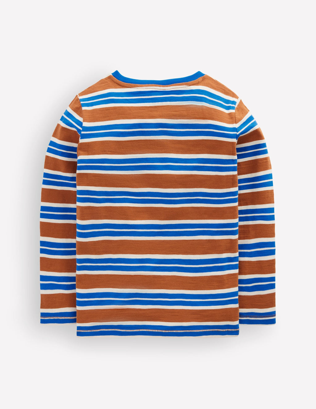 Everyday Long Sleeve T-Shirt-Brown / Gallery Blue