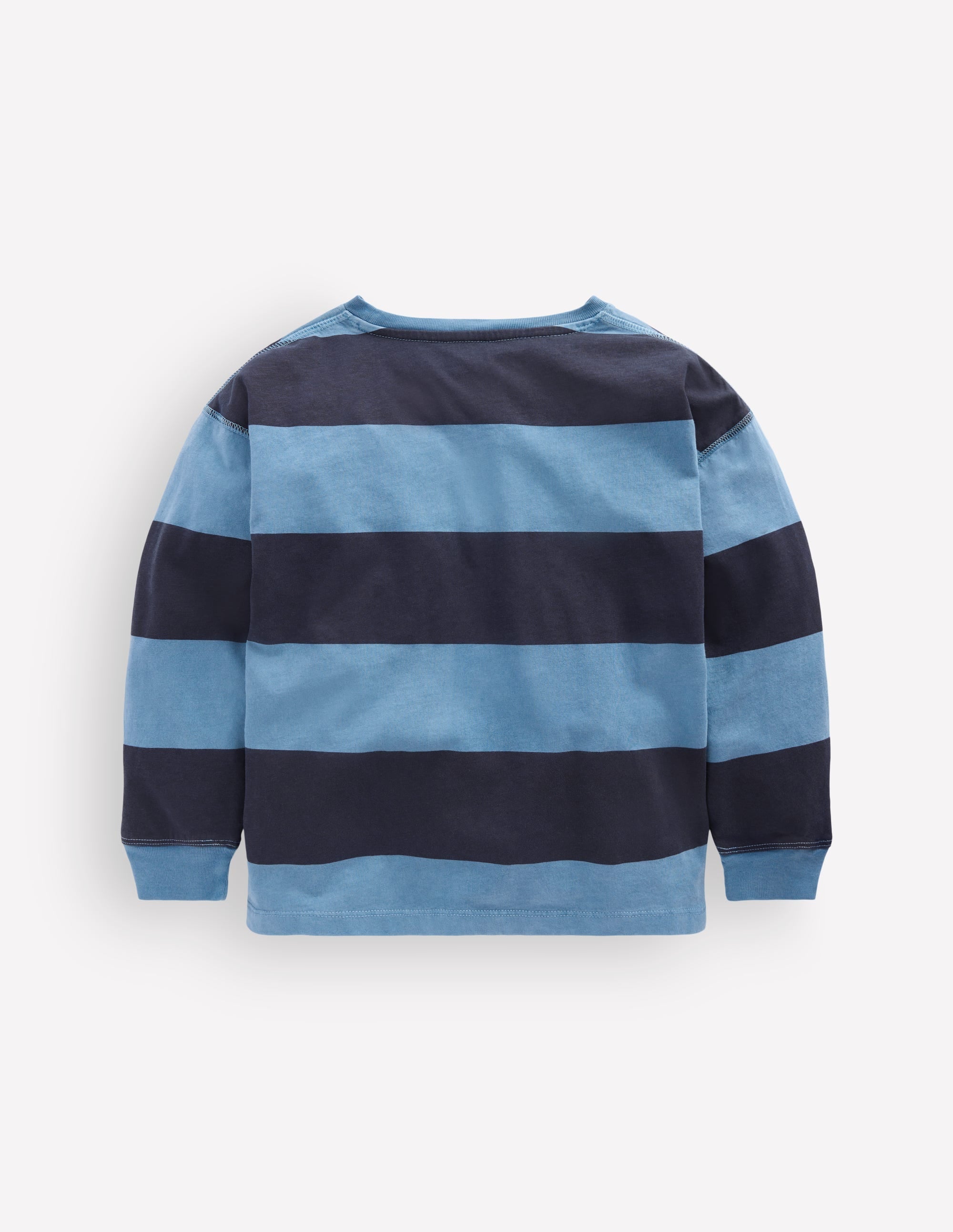 Long Sleeve Garment Dye Tee-College Navy / Denim Blue
