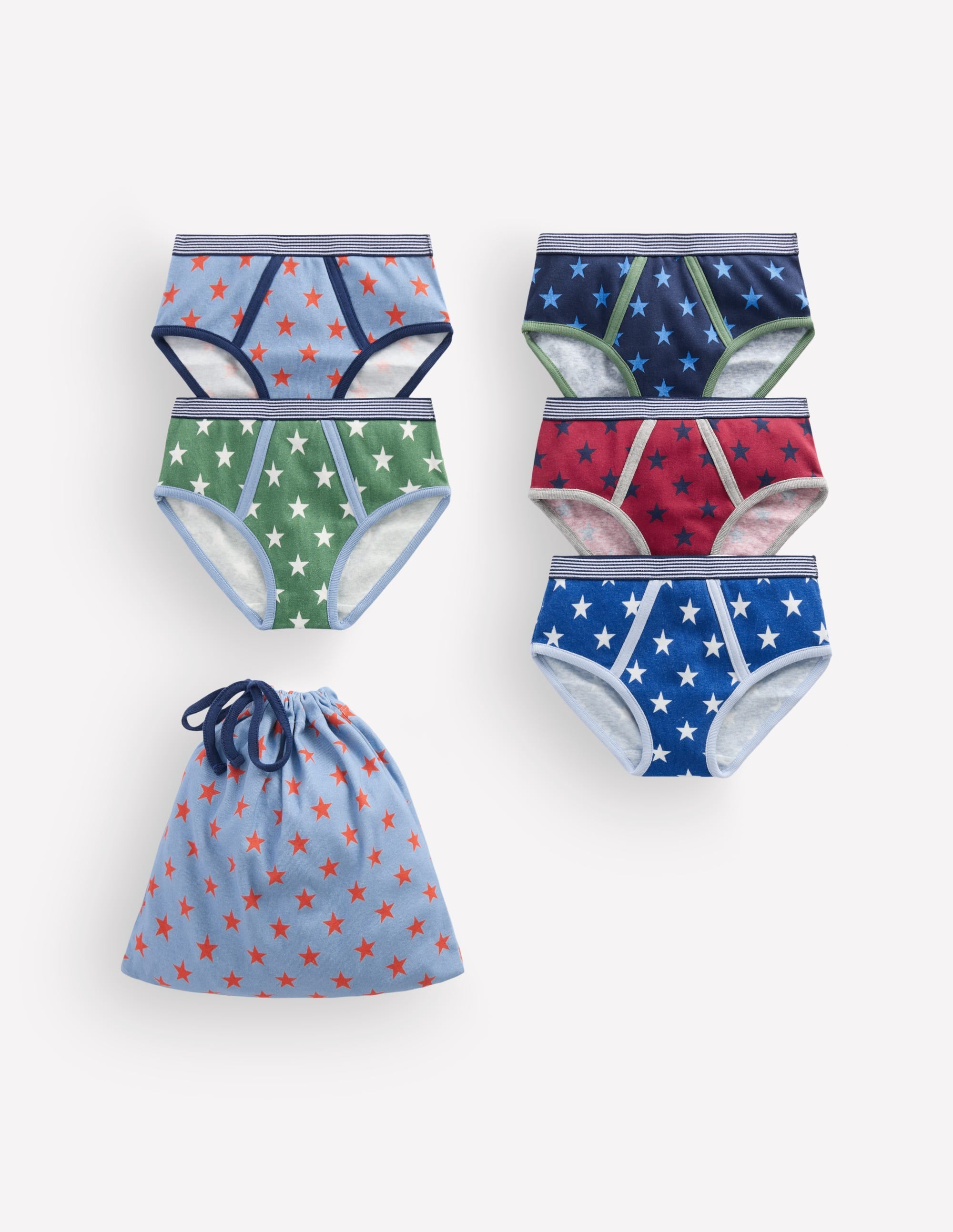 5-Pack Underwear-Multi Star
