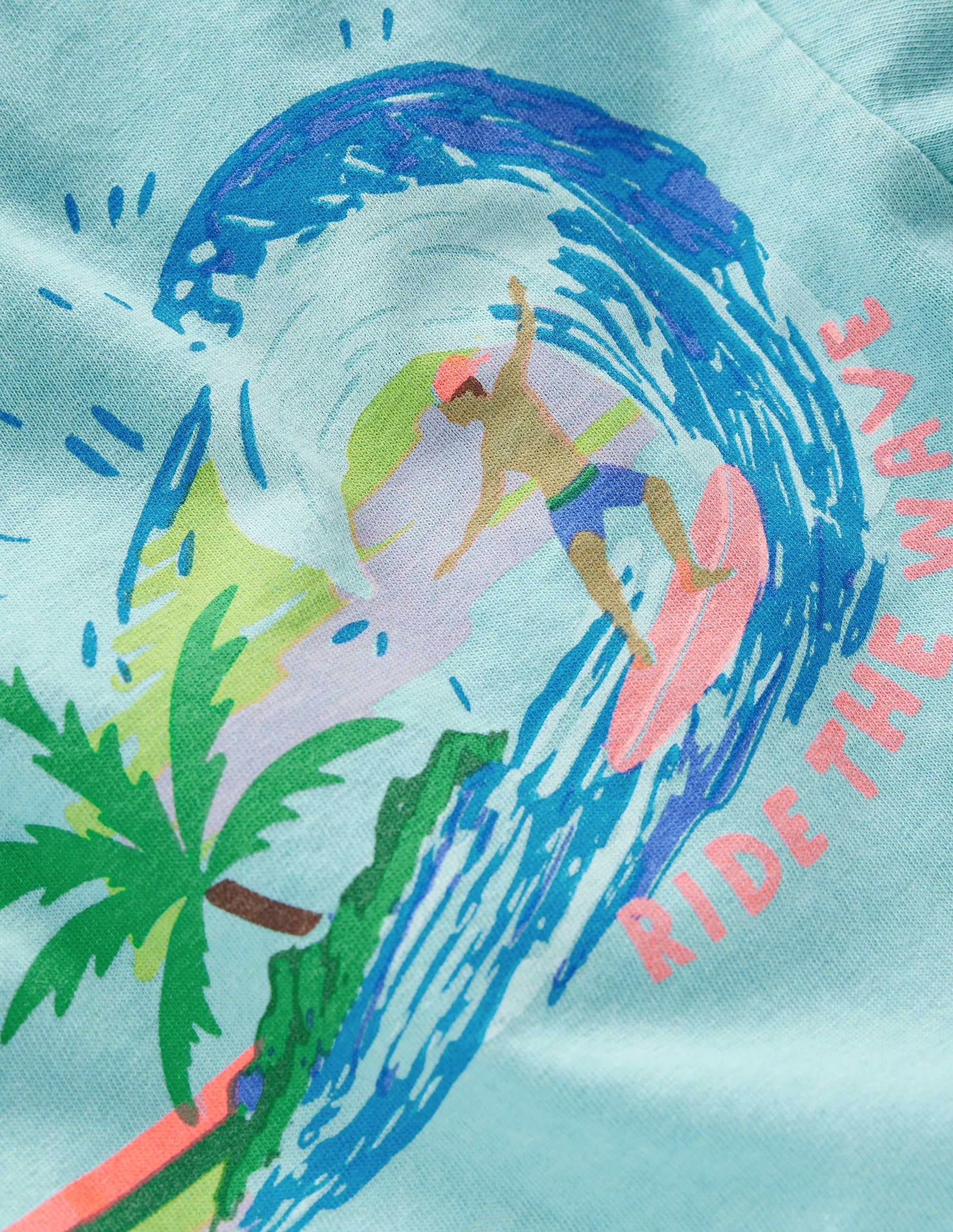 Relaxed Graphic T-shirt-Nile Blue Surf