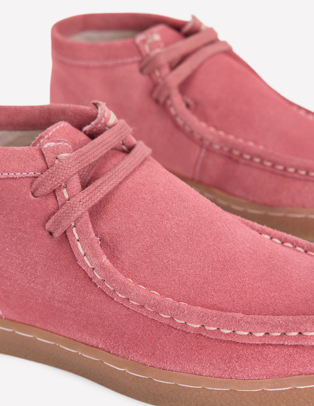 Suede Moccasin Shoe-Vintage Rose