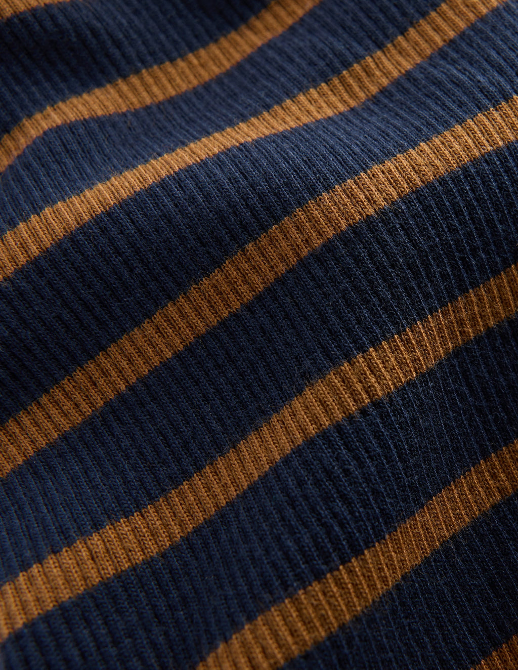 Ribbed Flared Leggings-Navy Stripe