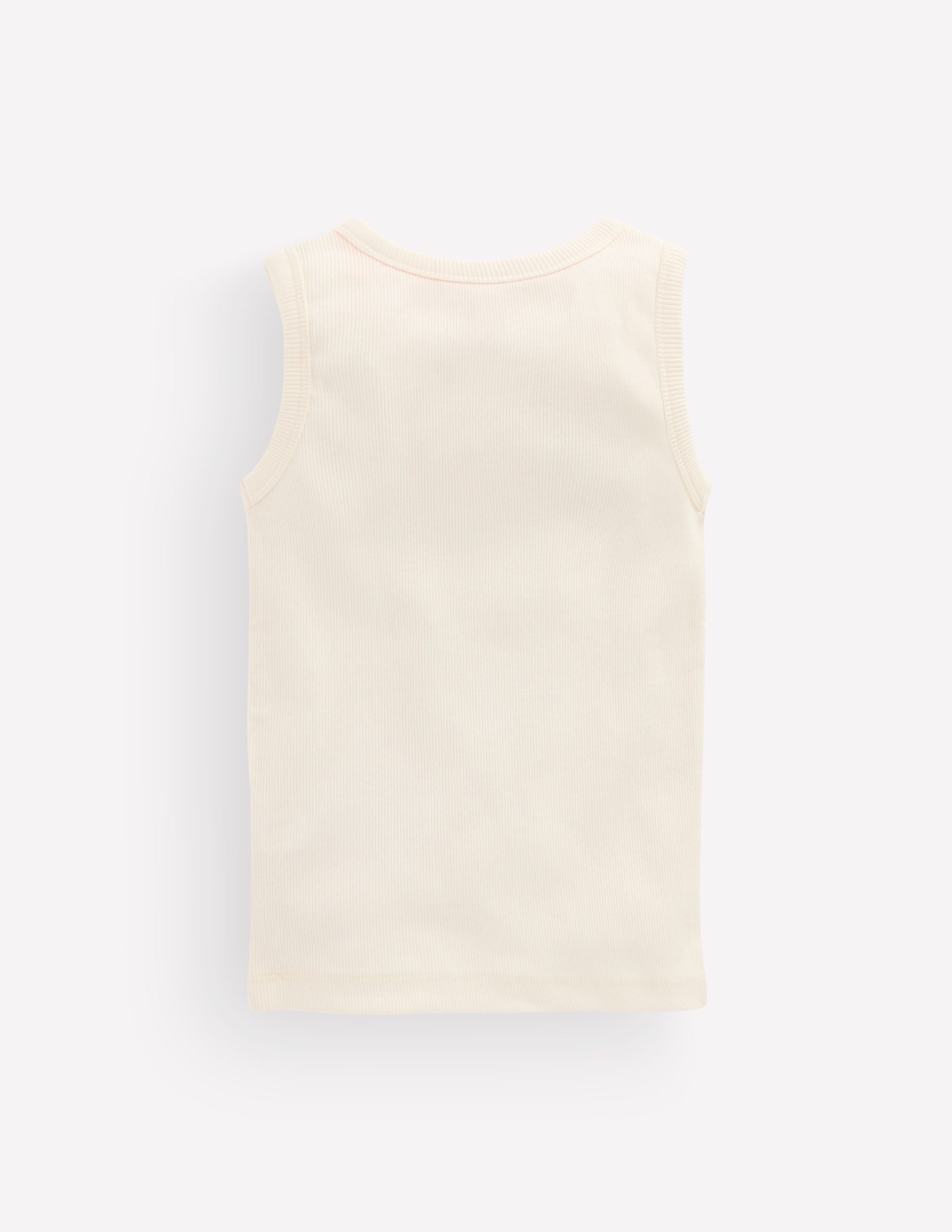 Henley Ribbed Tank-Soft Ivory