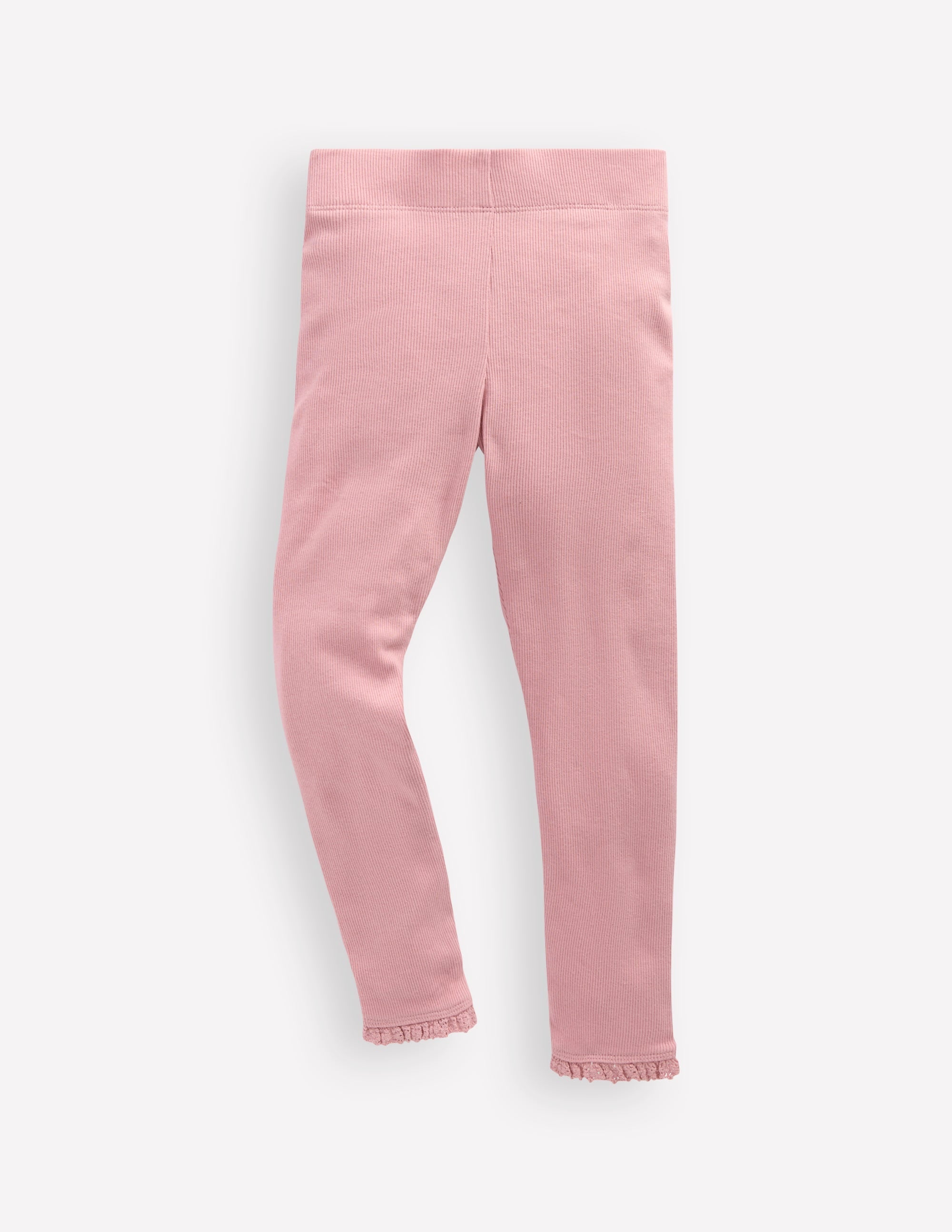Ribbed Leggings-Vintage Pink