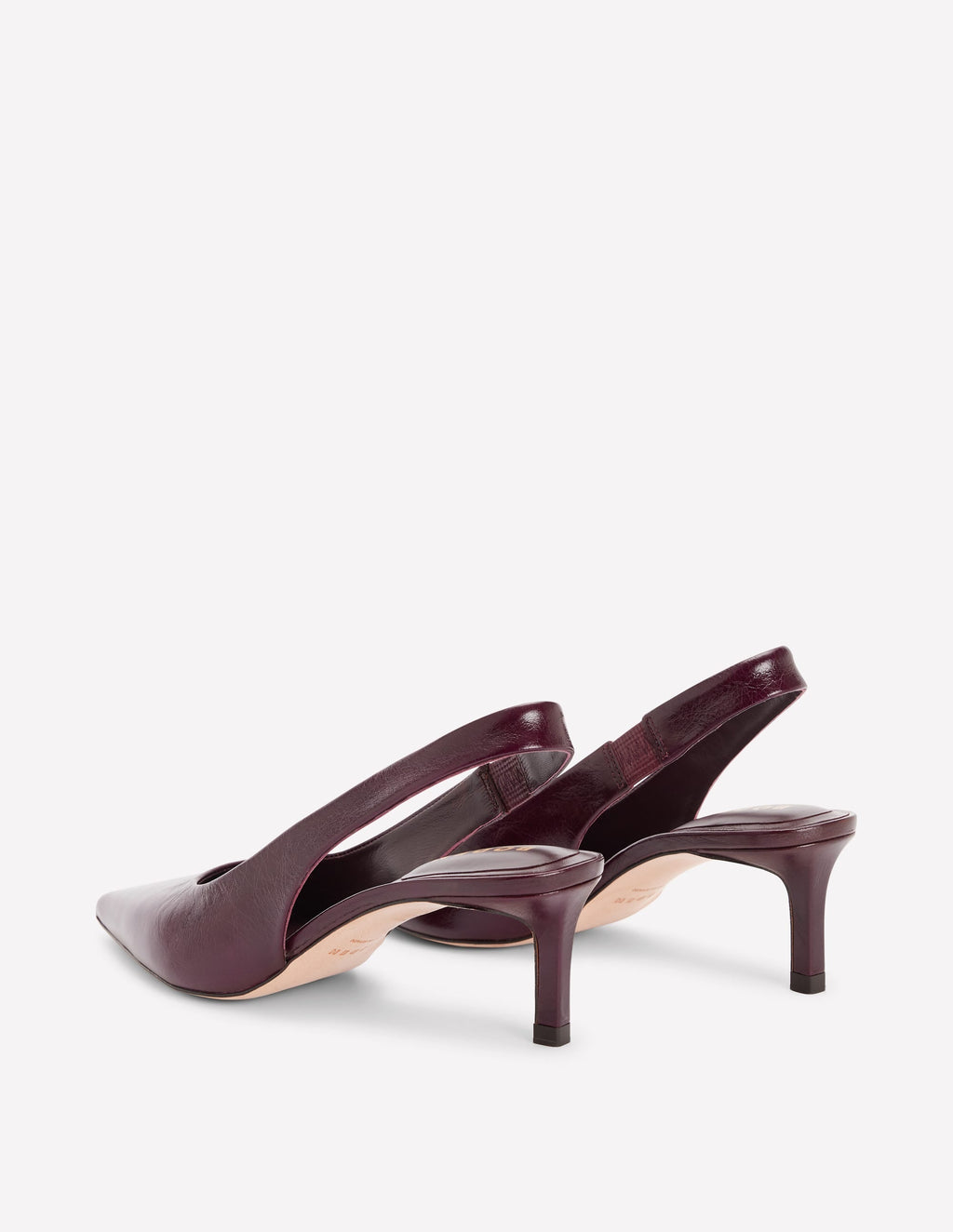 Hope Slingback Kitten Heels-Wine