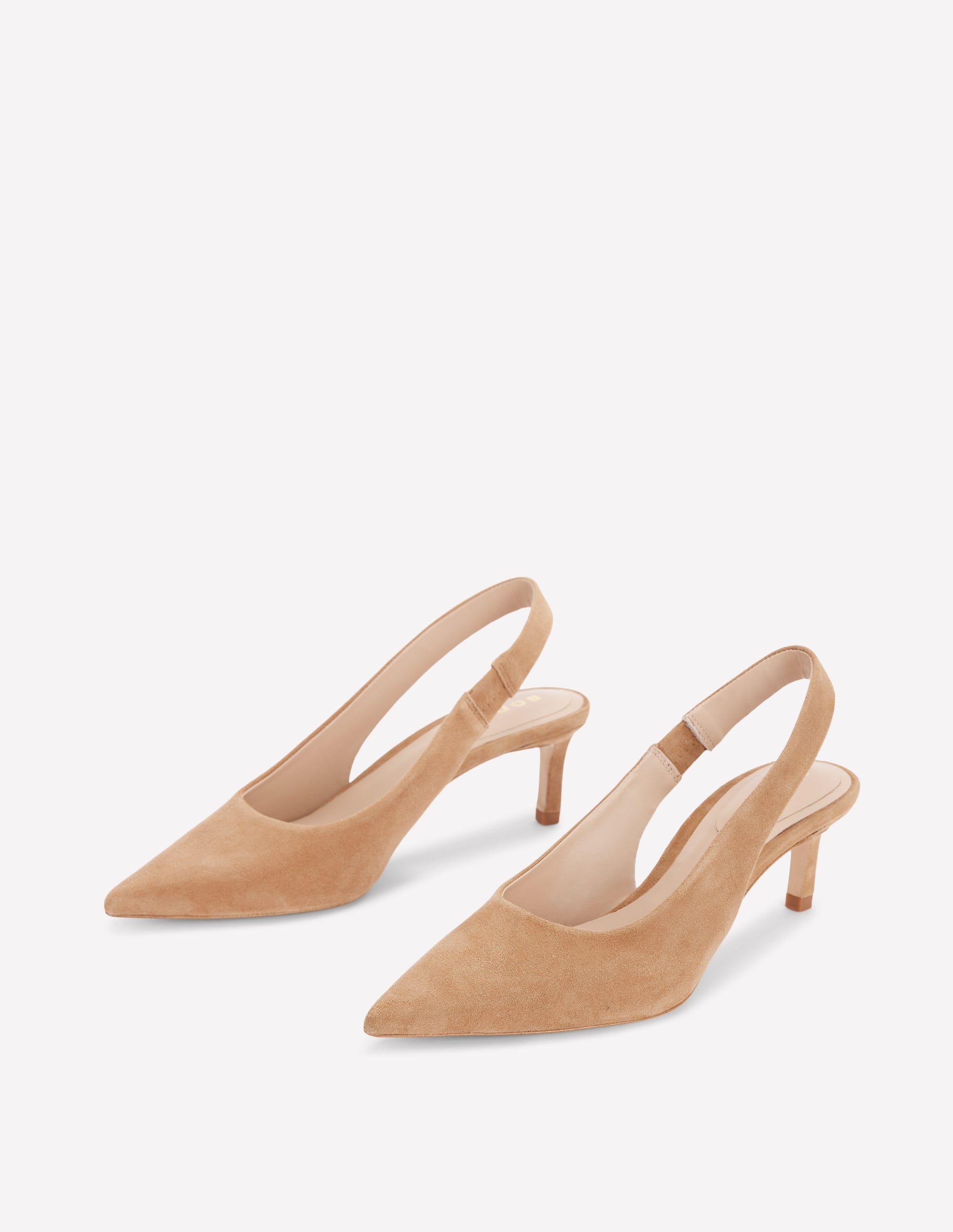Hope Slingback Kitten Heels-Macchiato Suede
