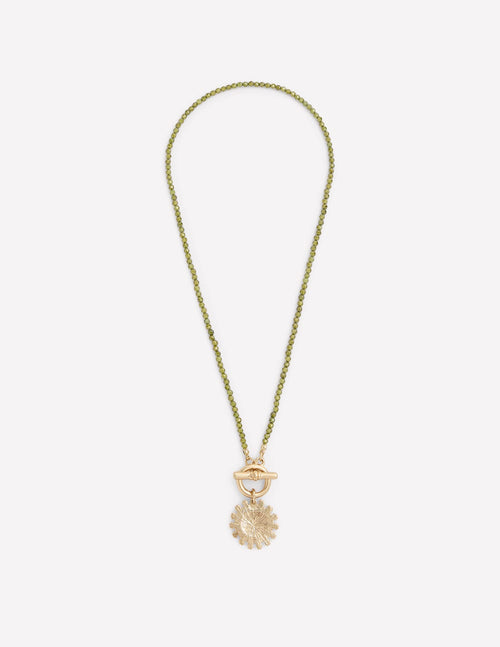 Bead Metal Necklace-Green
