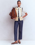Crew Milano Waistcoat-Ivory