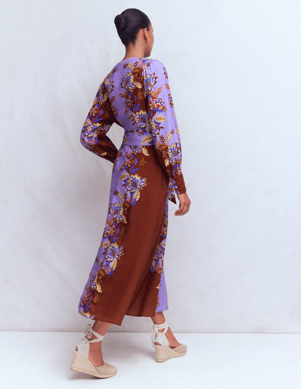 Blouson Sleeve Occasion Dress-Multi Super Bloom